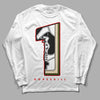 Travis Scott x Jordan 1 Low OG “Olive” DopeSkill Long Sleeve T-Shirt No.1 Graphic Streetwear - White