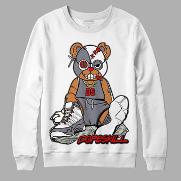 Fire Red 9s DopeSkill Sweatshirt Greatest Graphic - White 