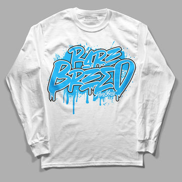 UNC 1s Low DopeSkill Long Sleeve T-Shirt Rare Breed Graphic - White 