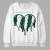 Lottery Pack Malachite Green Dunk Low DopeSkill Sweatshirt Slime Drip Heart Graphic - White