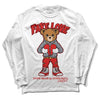 Gym Red 9s DopeSkill Long Sleeve T-Shirt Fake Love Graphic - White 