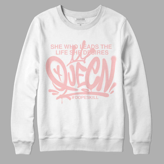 Jordan 1 High OG WMNS Washed Pink DopeSkill Sweatshirt Queen Graphic Streetwear - White