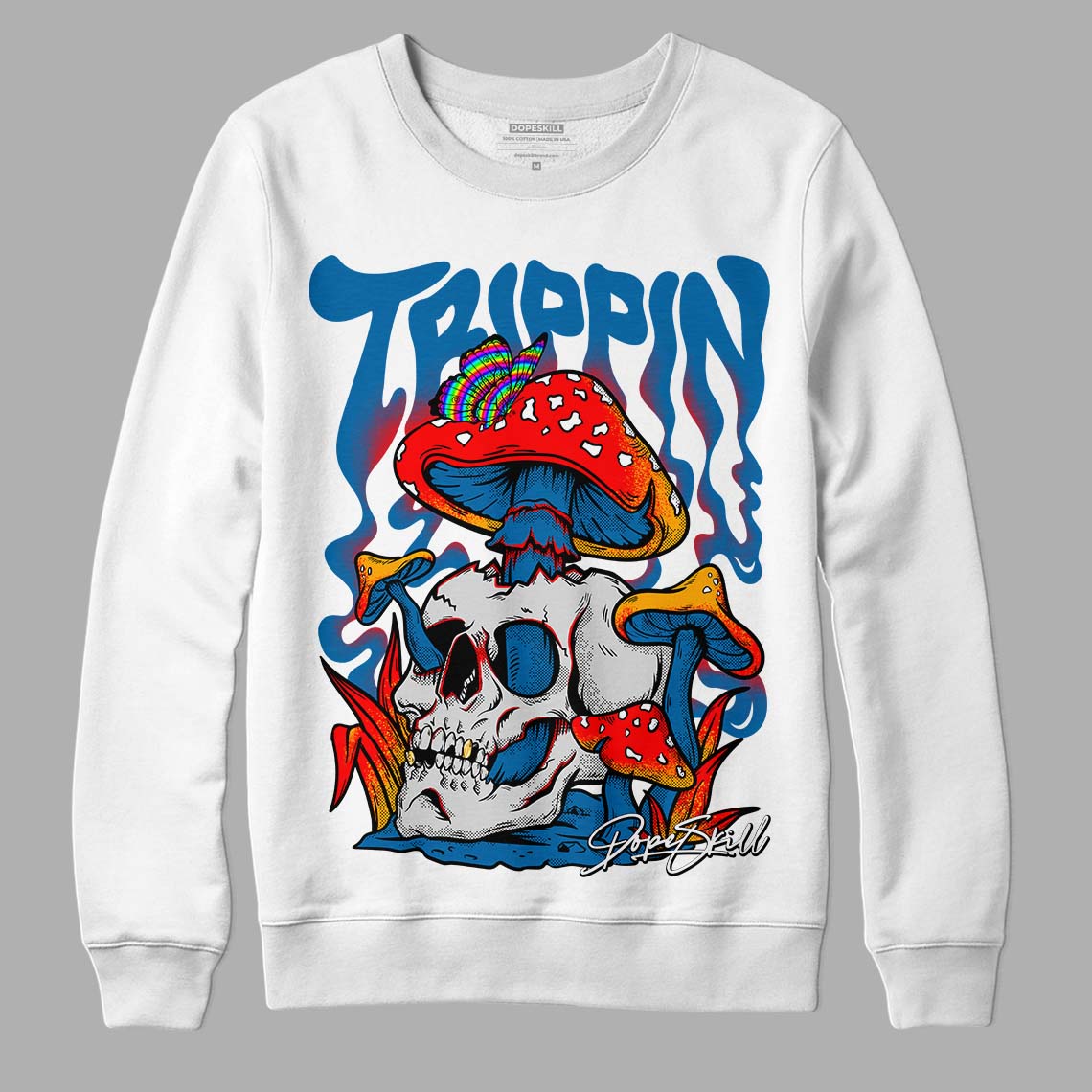 Messy Room 4S DopeSkill Sweatshirt Trippin Graphic - White