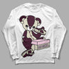 Dunk Low Night Maroon and Medium Soft Pink DopeSkill Long Sleeve T-Shirt Sneakerhead BEAR Graphic Streetwear - White 