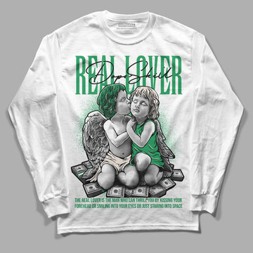 Jordan 2 Retro Lucky Green DopeSkill Long Sleeve T-Shirt Real Lover Graphic Streetwear - White 