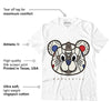 AJ 4 Sail Canvas DopeSkill T-Shirt SNK Bear Graphic