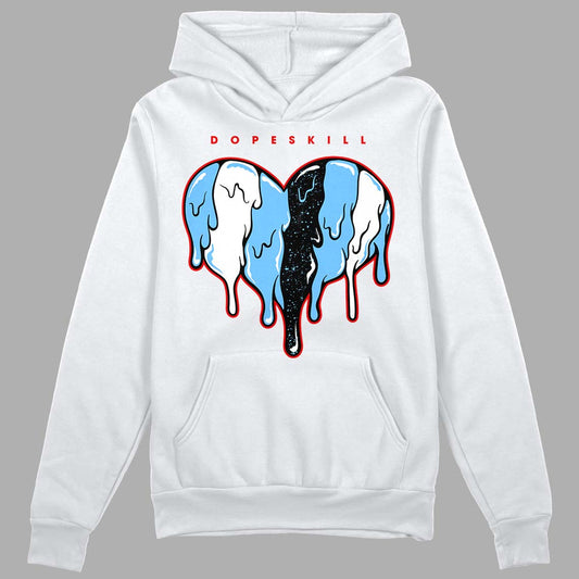 Travis Scott x Jordan 4 Retro 'Cactus Jack' DopeSkill Hoodie Sweatshirt Slime Drip Heart Graphic Streetwear  - White 