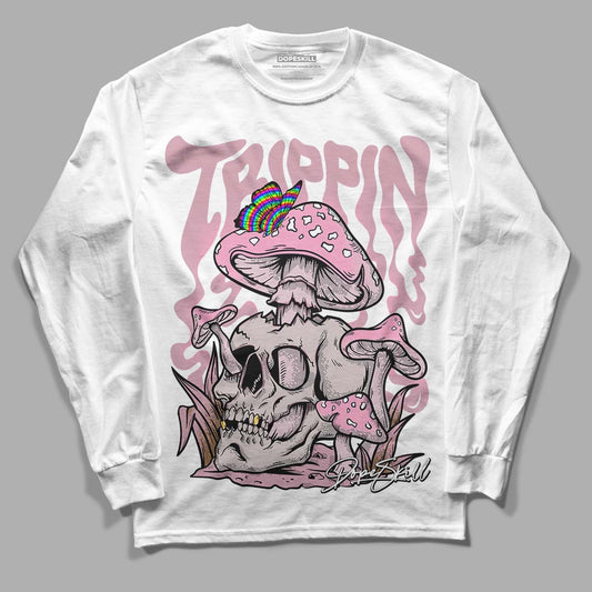 Dunk Low Teddy Bear Pink DopeSkill Long Sleeve T-Shirt Trippin Graphic - White 