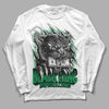 Jordan 2 Retro Lucky Green DopeSkill Long Sleeve T-Shirt Black King Graphic Streetwear - White