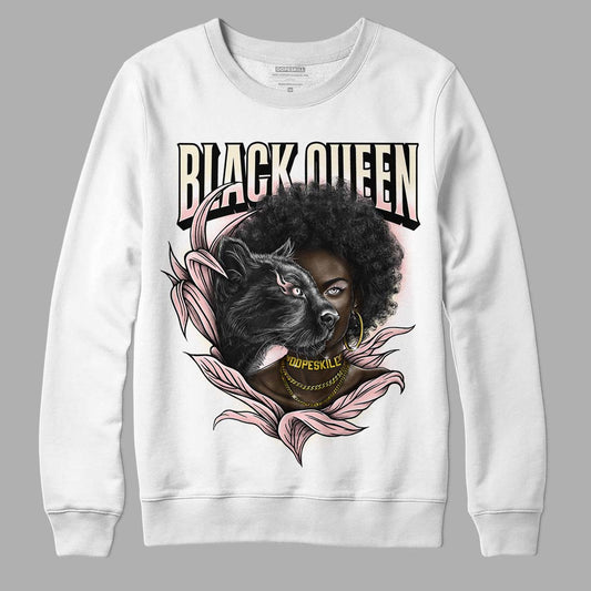 Jordan 1 High OG WMNS Washed Pink DopeSkill Sweatshirt New Black Queen Graphic Streetwear - White 