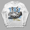 SB Dunk Low Homer DopeSkill Long Sleeve T-Shirt Trust No One Graphic - White