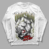 Travis Scott x Jordan 1 Low OG “Olive” DopeSkill Long Sleeve T-Shirt Money On My Mind Graphic Streetwear - White