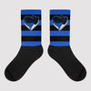 Horizontal Stripes Sublimated Socks Match Hyper Royal 12s