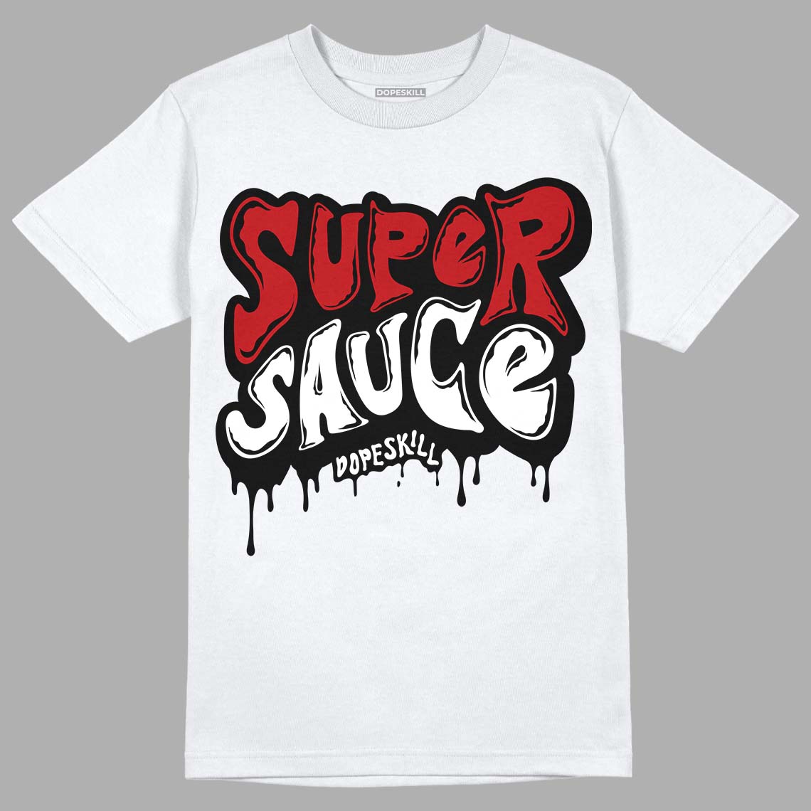 Playoffs 13s DopeSkill T-Shirt Super Sauce Graphic - White