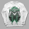 Jordan 1 Low Lucky Green DopeSkill Long Sleeve T-Shirt DopeSkill Evolution Graphic Streetwear - White