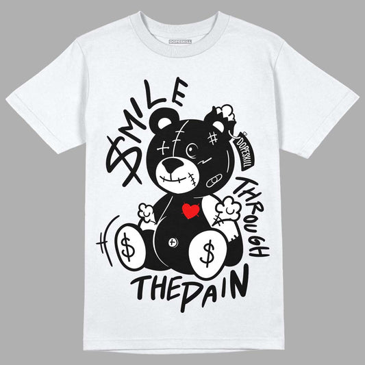 Jordan 1 High 85 Black White DopeSkill T-Shirt BEAN Graphic Streetwear  - White 