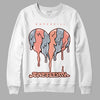 DJ Khaled x Jordan 5 Retro ‘Crimson Bliss’ DopeSkill Sweatshirt Juneteenth Heart Graphic Streetwear - White 