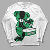 Jordan 1 Low Lucky Green DopeSkill Long Sleeve T-Shirt Sneakerhead BEAR Graphic Streetwear - White