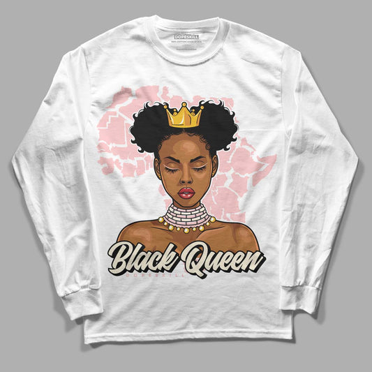 Jordan 1 High OG WMNS Washed Pink DopeSkill Long Sleeve T-Shirt Black Queen Graphic Streetwear - White