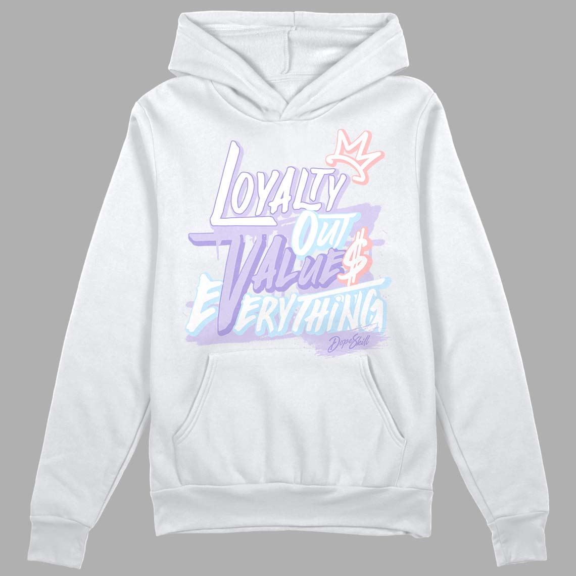 Easter Dunk Low DopeSkill Hoodie Sweatshirt LOVE Graphic - White 