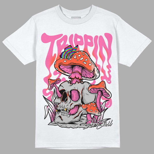 GS Pinksicle 5s DopeSkill T-Shirt Trippin Graphic - White 