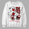 Jordan 13 Retro Playoffs DopeSkill Sweatshirt Love Kills Graphic Streetwear - White