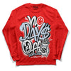 Cherry 11s DopeSkill Varsity Red Long Sleeve T-Shirt No Days Off Graphic - Red