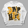 Black Taxi 12s DopeSkill Long Sleeve T-Shirt Drip Too Hard Graphic - White 