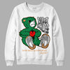 Nike SB x Jordan 4 “Pine Green” DopeSkill Sweatshirt Love Kills Graphic Streetwear - White