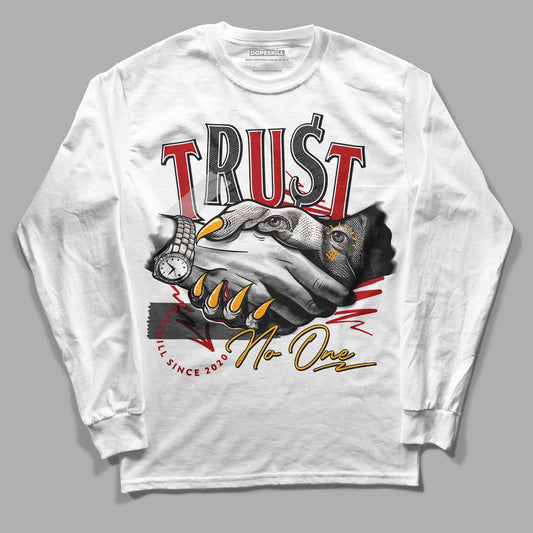 Cardinal 7s DopeSkill Long Sleeve T-Shirt Trust No One Graphic - White 