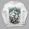 Nike SB x Jordan 4 “Pine Green” DopeSkill Long Sleeve T-Shirt Money On My Mind Graphic Streetwear - White