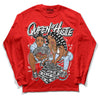 Cherry 11s DopeSkill Varsity Red Long Sleeve T-Shirt Queen Of Hustle Graphic