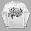 Black Metallic Chrome 6s DopeSkill Long Sleeve T-Shirt Rare Breed Graphic - White