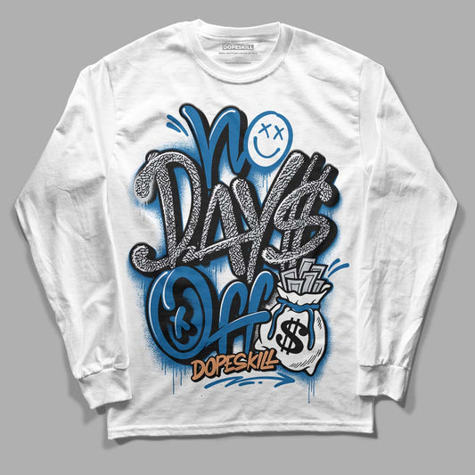 Jordan 3 Retro Wizards DopeSkill Long Sleeve T-Shirt No Days Off Graphic Streetwear - White