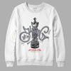 Jordan 9 Retro Fire Red DopeSkill Sweatshirt King Chess Graphic Streetwear - WHite