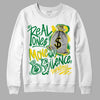 Dunk Low Reverse Brazil DopeSkill Sweatshirt Real Ones Move In Silence Graphic - White