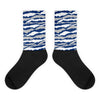 Abstract Tiger Sublimated Socks Match Jordan 13 French Blue