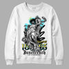 Aqua 5s DopeSkill Sweatshirt Juneteenth Graphic - White