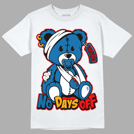 Messy Room 4s DopeSkill T-Shirt Hurt Bear Graphic - White