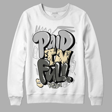 Jordan 4 Retro SE Craft Photon Dust DopeSkill Sweatshirt New Paid In Full  Graphic Streetwear - White 