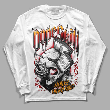 Cardinal 7s DopeSkill Long Sleeve T-Shirt Money On My Mind Graphic - White 