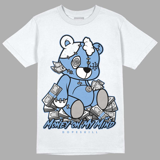 Jordan 5 Retro University Blue DopeSkill T-Shirt MOMM Bear Graphic Streetwear - White