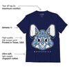 AJ 6 University Blue DopeSkill College Navy T-Shirt Sneaker Rabbit Graphic