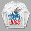 Jordan 4 Retro GS 'Messy Room' DopeSkill Long Sleeve T-Shirt Juneteenth 1865 Graphic Streetwear - White