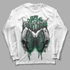 Gorge Green 1s DopeSkill Long Sleeve T-Shirt DopeSkill Evolution Graphic - White 