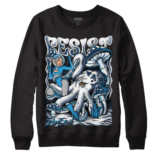 Brave Blue 13s DopeSkill Sweatshirt Resist Graphic - Black