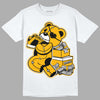 Goldenrod Dunk DopeSkill T-Shirt Bear Steals Sneaker Graphic - White 