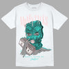 Green Snakeskin Dunk Low DopeSkill T-Shirt Money Talks Graphic - White
