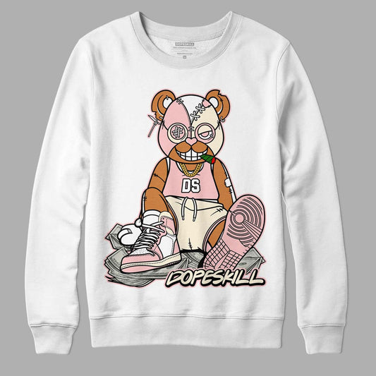 Jordan 1 High OG WMNS Washed Pink DopeSkill Sweatshirt Greatest Graphic Streetwear - White