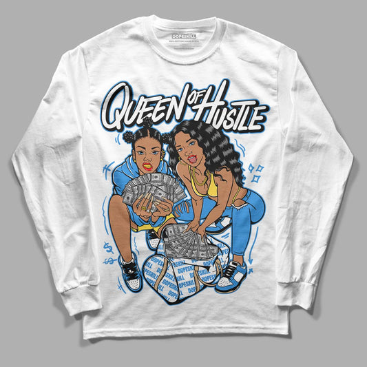 SB Dunk Low Homer DopeSkill Long Sleeve T-Shirt Queen Of Hustle Graphic - White